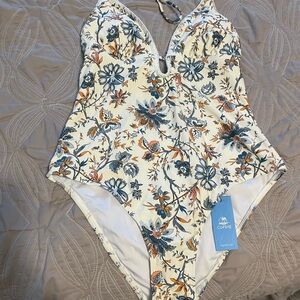 Cupshe Floral One-Piece Swimsuit
